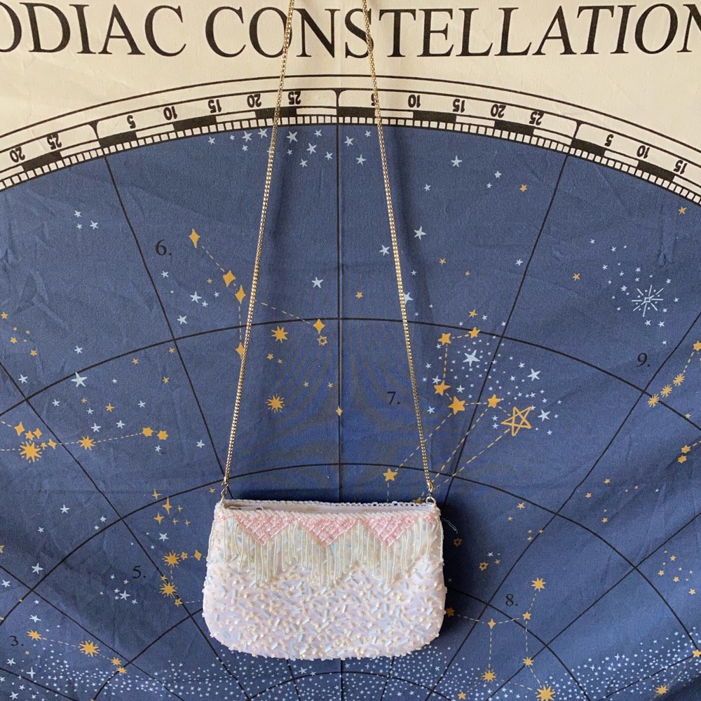 3/$30 💓 Vintage Handmade Beaded Crossbody Bag